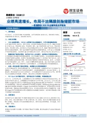 恩捷股份2020年业绩快报点评报告：业绩高速增长，布局干法隔膜剑指储能市场