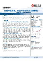 麦格米特2020年业绩快报点评：业绩持续改善，彰显平台型企业发展韧性