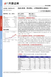 复盘与展望:厚积薄发，从预期重塑到业绩拐点