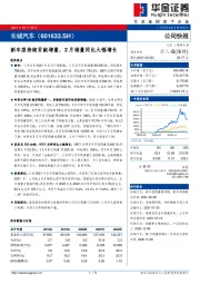 新车型持续贡献增量,2月销量同比大幅增长