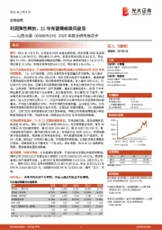 2020年度业绩快报点评：利润弹性释放，21年有望继续乘风破浪