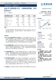 2020年业绩快报点评：业绩略超预期，成长空间打开