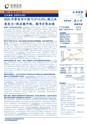 2020年营收同口径YoY+5.2%，线上业务发力+供应链升级，超市扩张加速