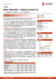 2020年年报点评:聚烯烃产销量大幅增长,煤制烯烃项目长期增长可期