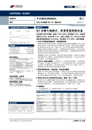 2020年年报暨2021年一季报点评：Q1业绩大幅提升，经营质量持续改善