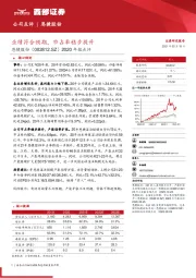 2020年报点评:业绩符合预期,市占率稳步提升