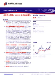 业绩符合预期,CDMO业务高速增长