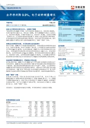 全年净利降9.9%，电子材料销量增长