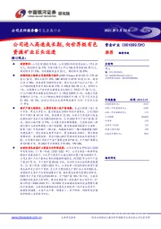 公司进入高速成长期,向世界级有色资源矿业巨头迈进