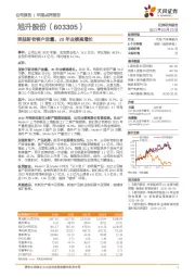 受益新老客户放量，20年业绩高增长