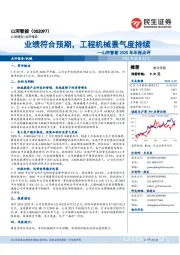2020年年报点评:业绩符合预期,工程机械景气度持续