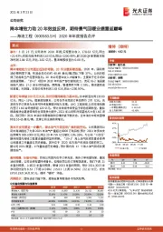 2020年年度报告点评：降本增效力助20年效益反转，期待景气回暖业绩重返巅峰