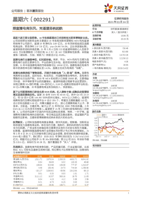 乘直播电商东风，凭遥望扬帆起航