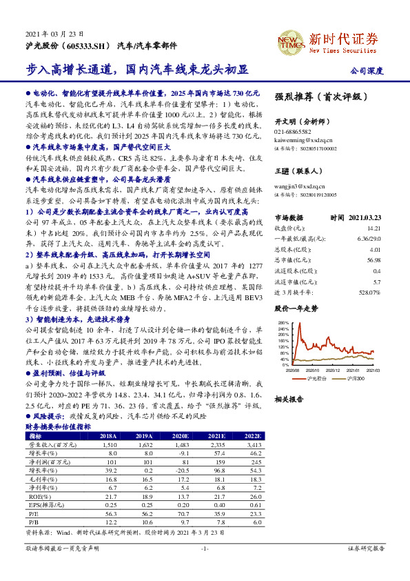 步入高增长通道，国内汽车线束龙头初显
