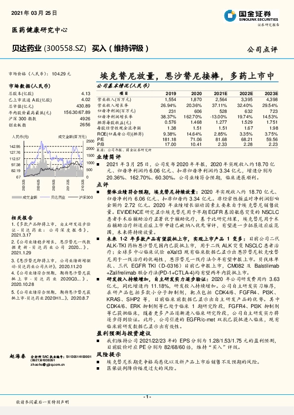 埃克替尼放量，恩沙替尼接棒，多药上市中