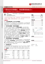 良信股份2020年年报点评：下游业务全线爆发，高效管理造低压α