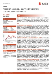 跟踪报告之一：产销两旺推升2020年业绩，持续扩产分享行业高景气红利