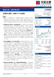 业绩符合预期,持续扩大产业版图