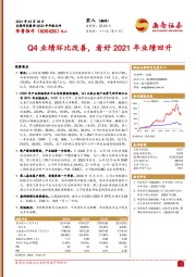 Q4业绩环比改善，看好2021年业绩回升