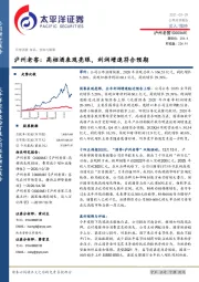 泸州老窖:高档酒表现亮眼,利润增速符合预期
