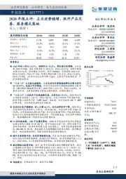 2020年报点评:主业逆势稳增,软件产品完善、服务模式落地