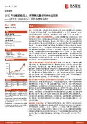 2020年度报告点评:2020年业绩逆势而上,资源横纵整合利好长远发展