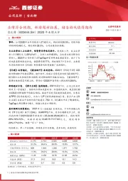 2020年业绩点评:业绩符合预期,新游题材拓展,储备游戏值得期待