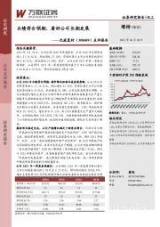 点评报告:业绩符合预期,看好公司长期发展