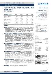 2020年年报点评：业绩符合我们预期，股权激励彰显信心