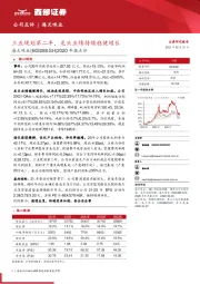 2020年报点评：三五规划第二年，龙头业绩持续稳健增长