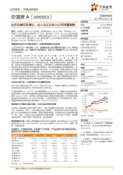 全年业绩实现增长，加入先正达助力公司再攀高峰