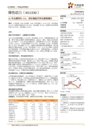 20年业绩同比21%，项目储备支持业绩高增长