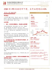 20Q4的IPO份额有所下滑,全年业绩同比+43%