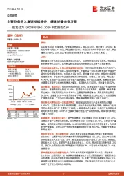 2020年度报告点评:主营业务收入增速持续提升,继续好看未来发展
