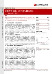 长城汽车年报点评：业绩符合预期，自主龙头蓄力向上