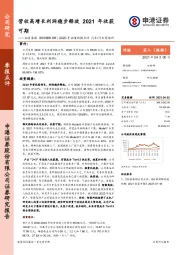 2020年业绩快报点评:营收高增长利润稳步释放2021年收获可期
