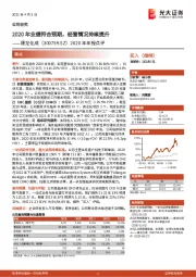 2020年年报点评：2020年业绩符合预期，经营情况持续提升