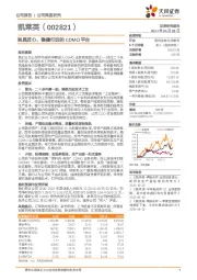 独具匠心、稳健行远的CDMO平台