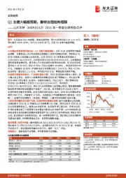 2021年一季度业绩预告点评:Q1业绩大幅超预期,静待治理结构理顺