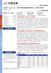 中小盘信息更新：细分市场高端战略效果初显，Q4重回正增长