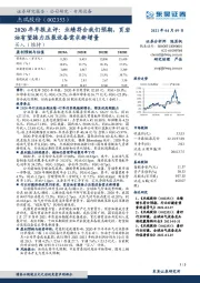 2020年年报点评：业绩符合我们预期，页岩油有望接力压裂设备需求新增量