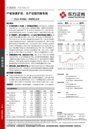 2020年年报&一季报预告点评：产能加速扩张，全产业链均衡布局