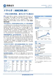 一季度业绩超预期，看好公司中长期成长