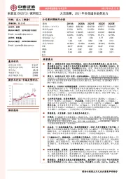 大宗放量，2021年多渠道多品类发力