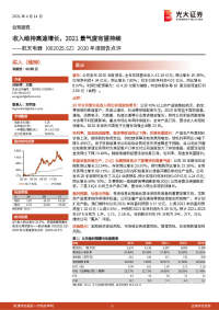 2020年度报告点评:收入维持高速增长,2021景气度有望持续