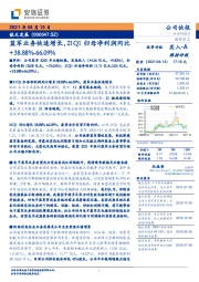 蓝军业务快速增长,21Q1归母净利润同比+38.88%-66.09%