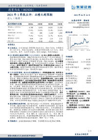 2021年1季报点评:业绩大超预期