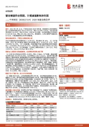 2020年度业绩点评：营收增速符合预期，计提减值影响净利润