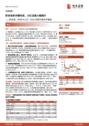 2020年度业绩点评报告:财务指标改善明显,分红派息大幅提升
