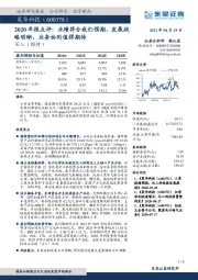 2020年报点评:业绩符合我们预期,发展战略明晰,业务协同值得期待